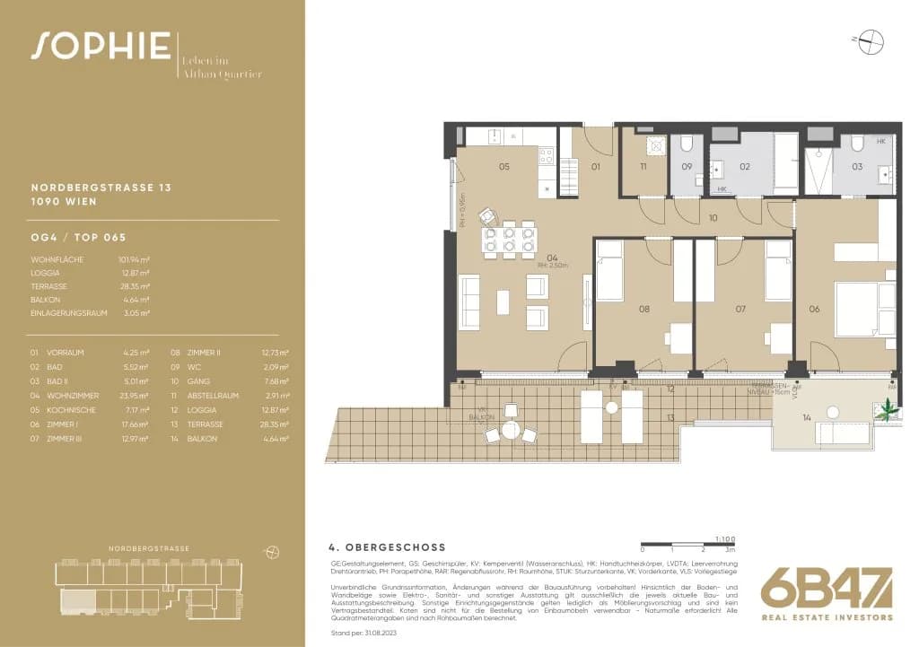 4-Zimmer-Wohnung kaufen in Wien – 101,94 m², € 1.227.300 – Bild 14 von 14