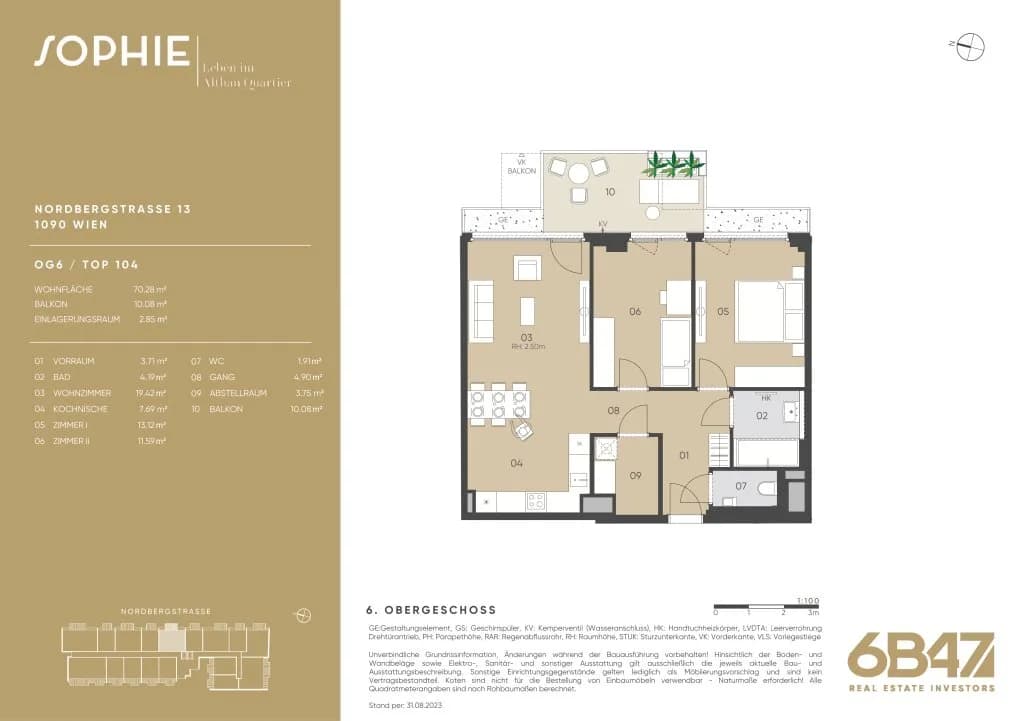 3-Zimmer-Wohnung kaufen in Wien – 70,2 m², € 761.900 – Bild 13 von 13