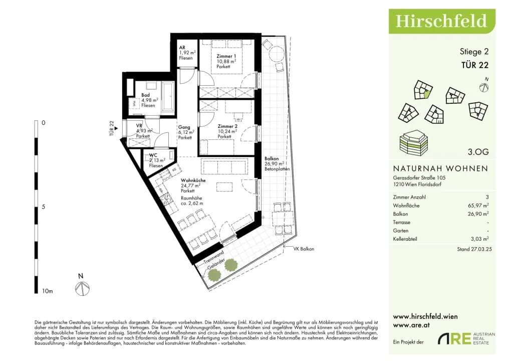Immobilie kaufen in Wien – 65,79 m², € 375.900 – Bild 13 von 14