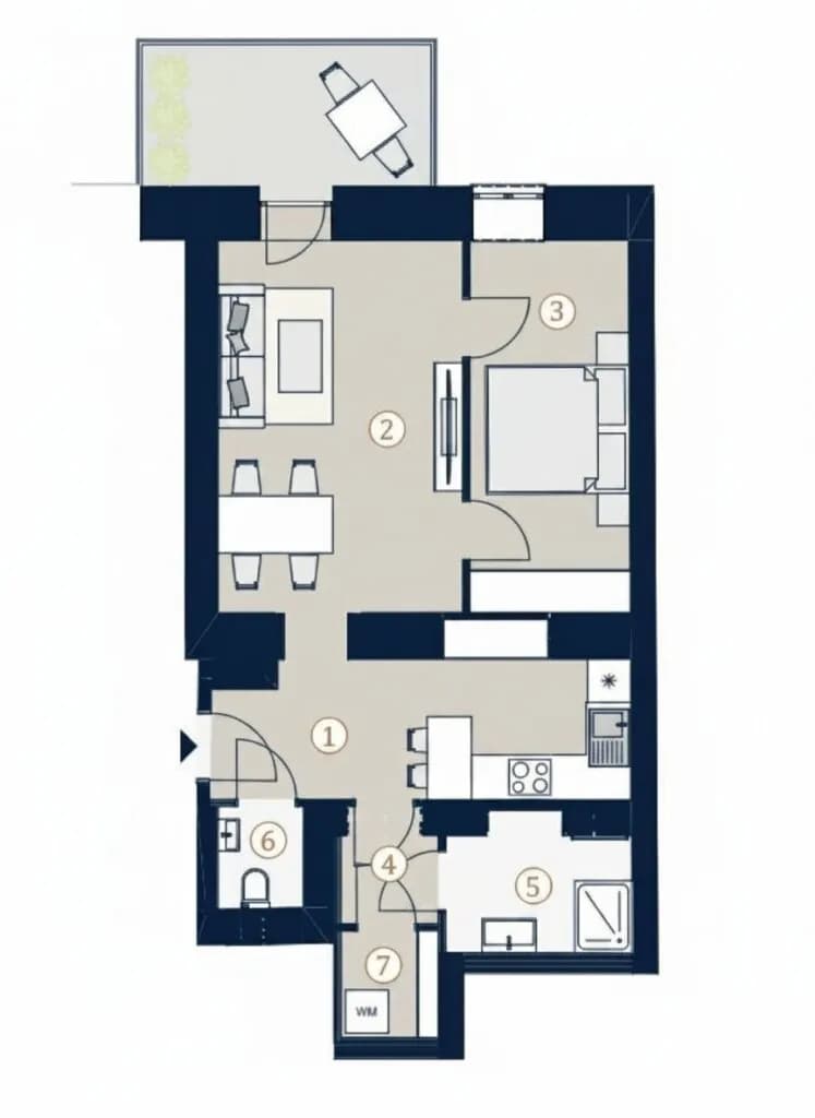 2-Zimmer-Wohnung kaufen in Wien – 50,1 m², € 495.000 – Bild 5 von 5