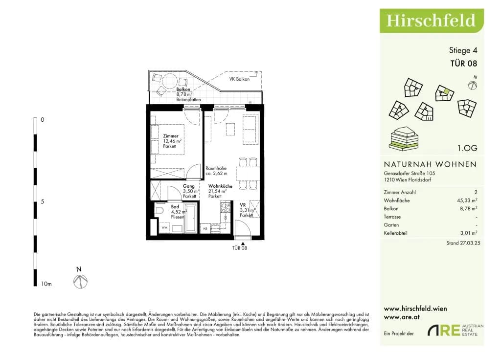 Immobilie kaufen in Wien – 45,38 m², € 243.500 – Bild 13 von 14