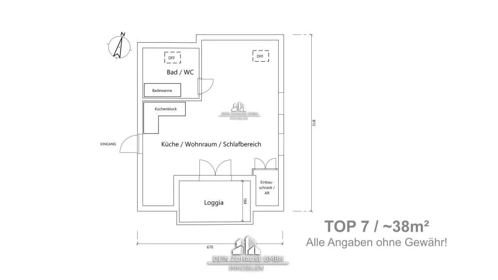 1-Zimmer-Wohnung mieten in Vöcklabruck – 45 m², € 670 – Bild 9 von 9