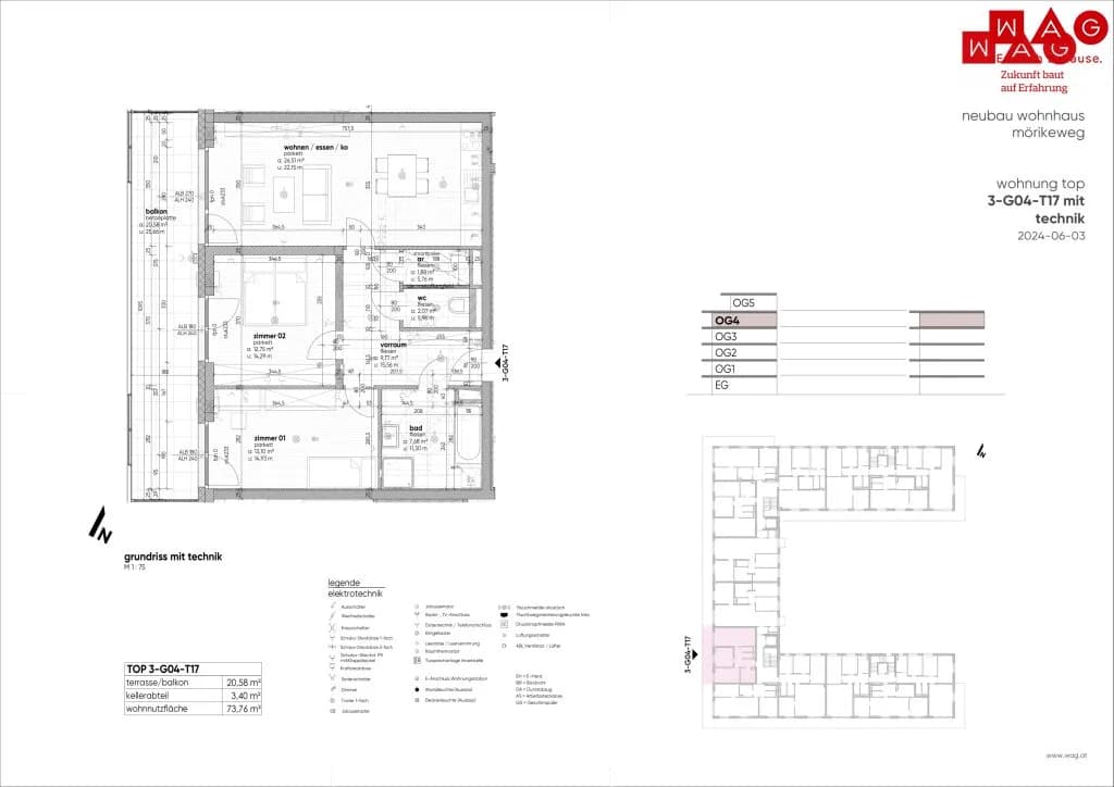 3-Zimmer-Wohnung kaufen in Linz – 73,76 m², € 466.060 – Bild 21 von 21