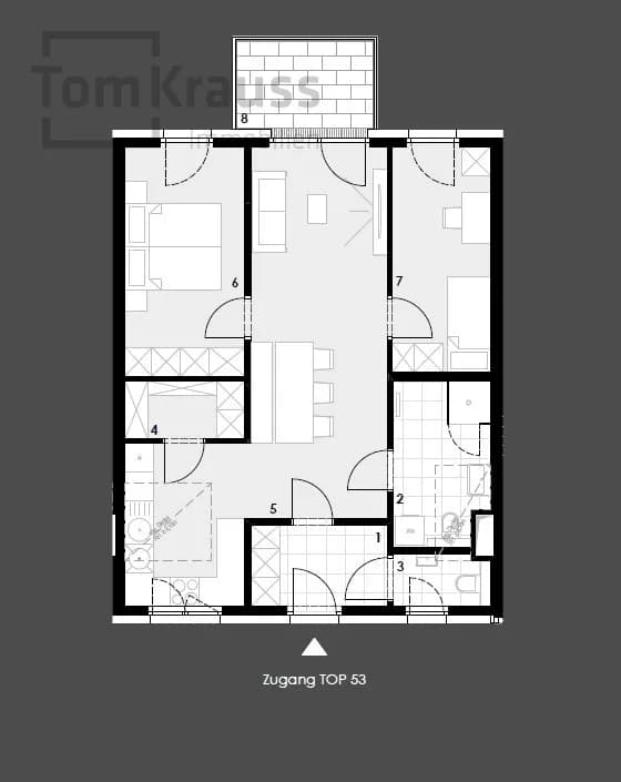 3-Zimmer-Wohnung kaufen in Wien – 68,99 m², € 691.900 – Bild 9 von 10