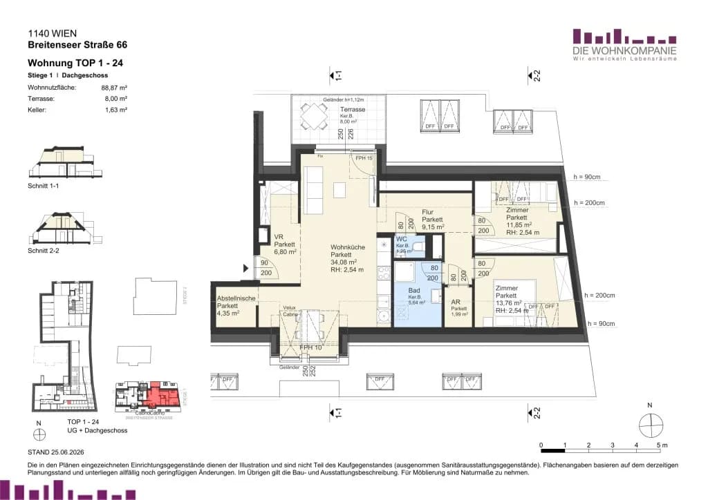3-Zimmer-Wohnung kaufen in Wien – 87,7 m², € 644.900 – Bild 10 von 10