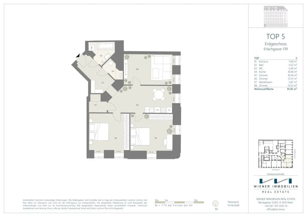 4-Zimmer-Wohnung kaufen in Wien – 81,95 m², € 225.456 – Bild 11 von 13
