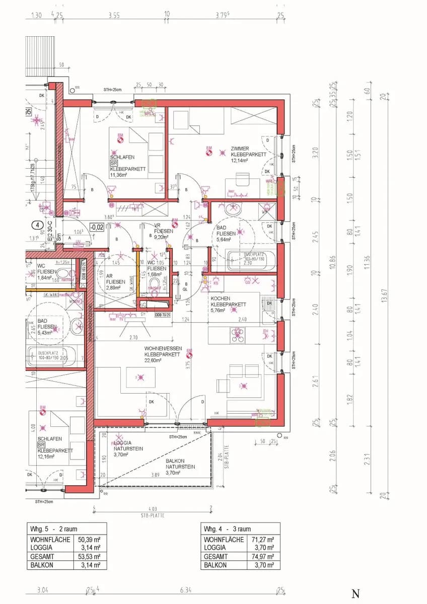 3-Zimmer-Wohnung mieten in Freistadt – 74,97 m², € 718 – Bild 2 von 6