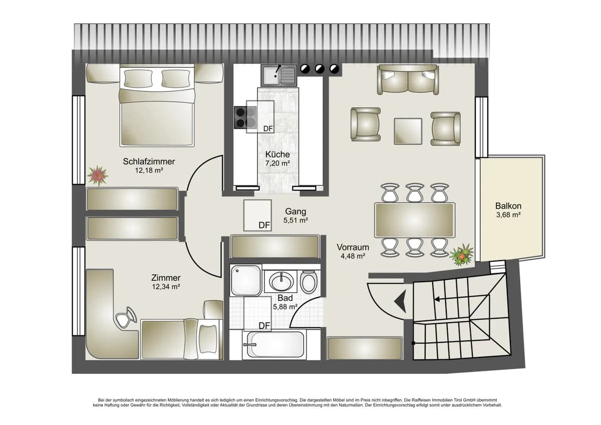 3-Zimmer-Wohnung kaufen in Landeck – 67,32 m², € 259.000 – Bild 9 von 9