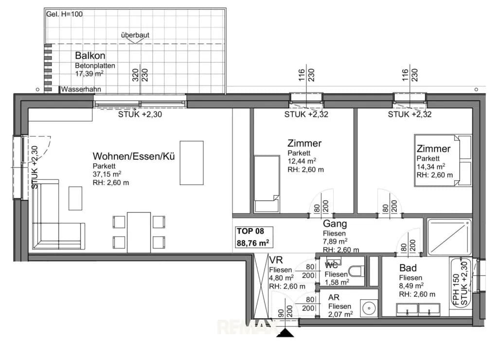 3-Zimmer-Wohnung kaufen in Gmunden – 88,76 m², € 441.800 – Bild 10 von 11