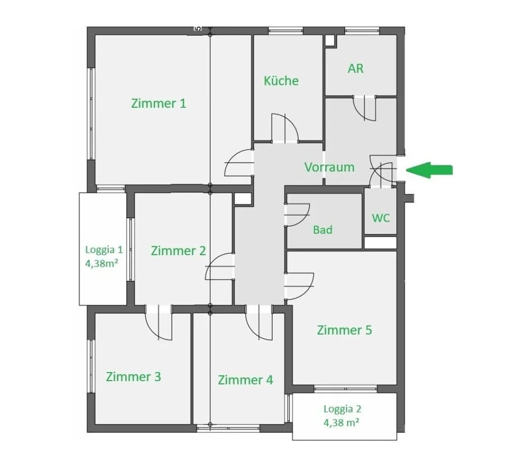 5-Zimmer-Wohnung kaufen in Leoben – 112 m², € 169.900 – Bild 15 von 19