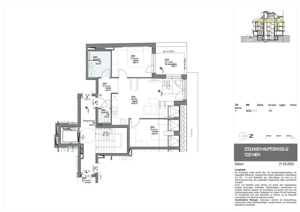3-Zimmer-Wohnung kaufen in Wien – 66,44 m², € 339.000 – Bild 7 von 7