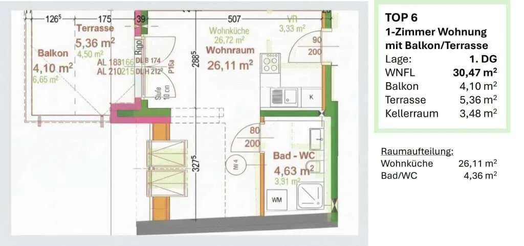 1-Zimmer-Wohnung kaufen in Wien – 30,47 m², € 167.000 – Bild 21 von 31