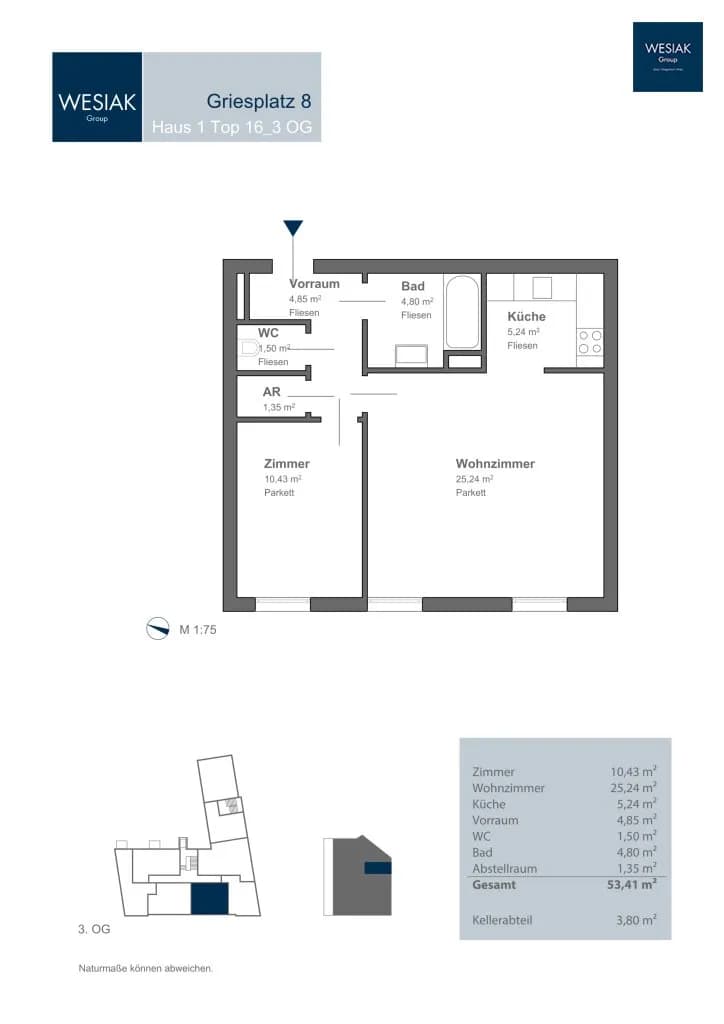 2-Zimmer-Wohnung kaufen in Graz – 53 m², € 131.700 – Bild 18 von 18