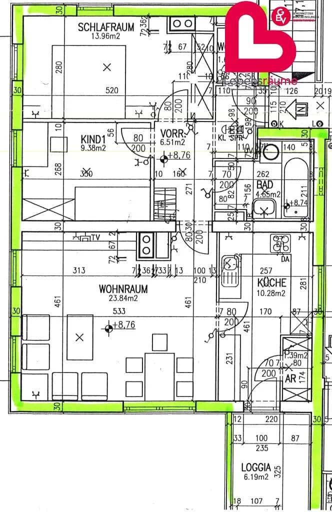 3-Zimmer-Wohnung mieten in Gmunden – 77,95 m², € 850 – Bild 16 von 16