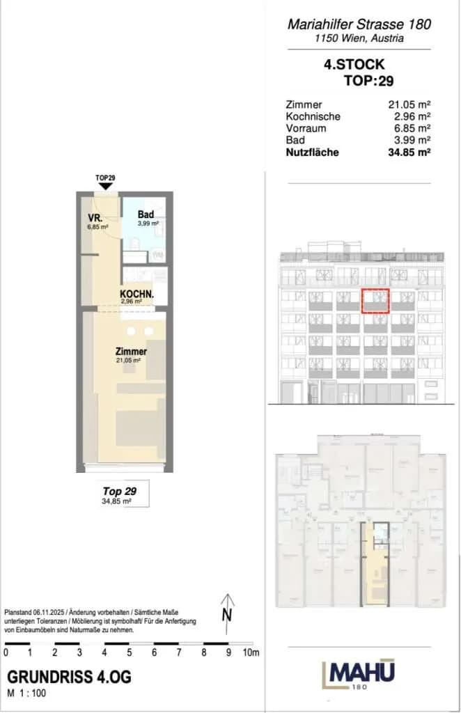 1-Zimmer-Wohnung kaufen in Wien – 34,85 m², € 297.500 – Bild 7 von 7