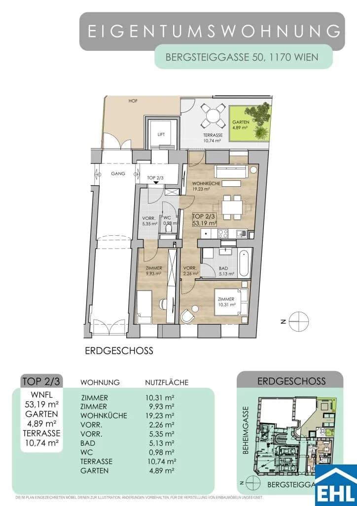 3-Zimmer-Wohnung kaufen in Wien – 53,19 m², € 329.000 – Bild 16 von 16