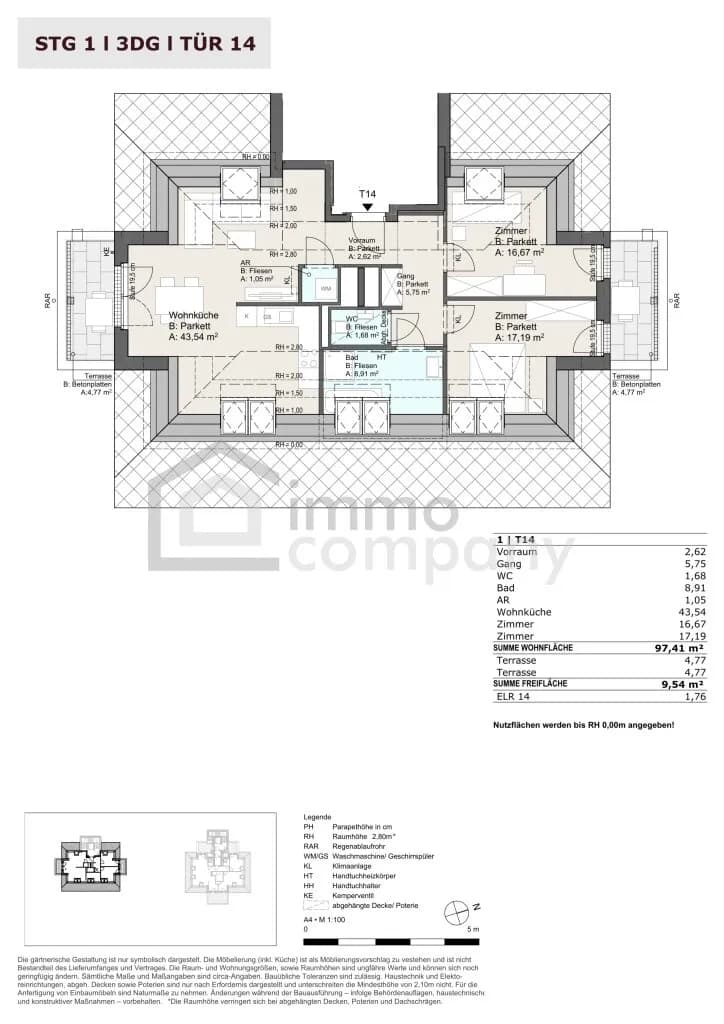 3-Zimmer-Wohnung kaufen in Wien – 97,41 m², € 597.800 – Bild 8 von 9