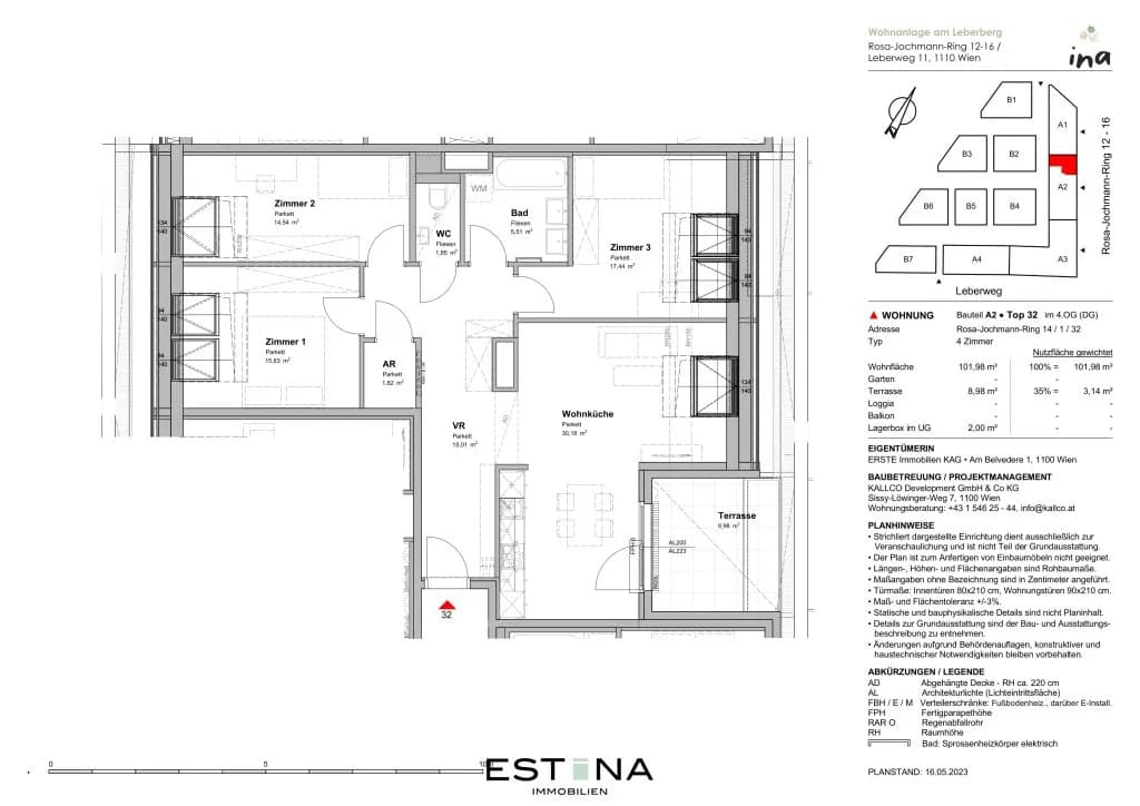 4-Zimmer-Wohnung mieten in Wien – 101,95 m², € 1.676 – Bild 14 von 14