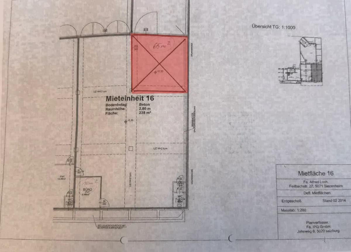 2-Zimmer-Gewerbeimmobilie mieten in Salzburg-Umgebung – 191 m², € 1.337 – Bild 13 von 13