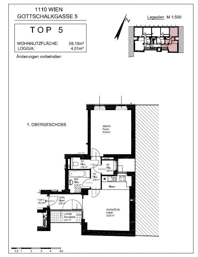 2-Zimmer-Wohnung mieten in Wien – 59,1 m², € 973 – Bild 12 von 13