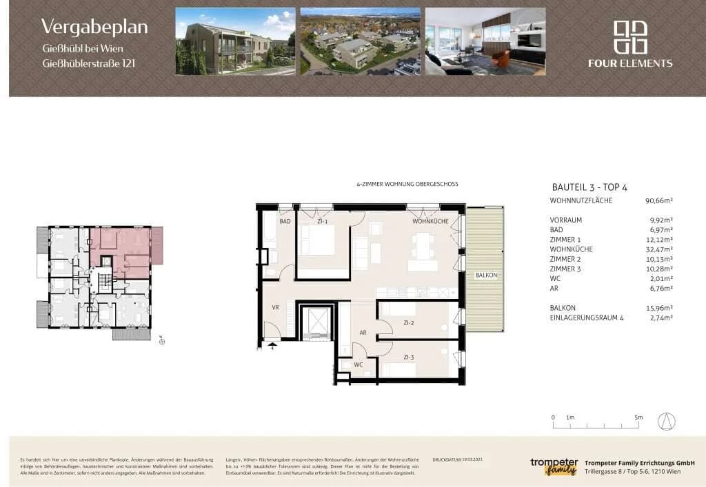 4-Zimmer-Wohnung kaufen in Mödling – 90,66 m², € 591.900 – Bild 23 von 24