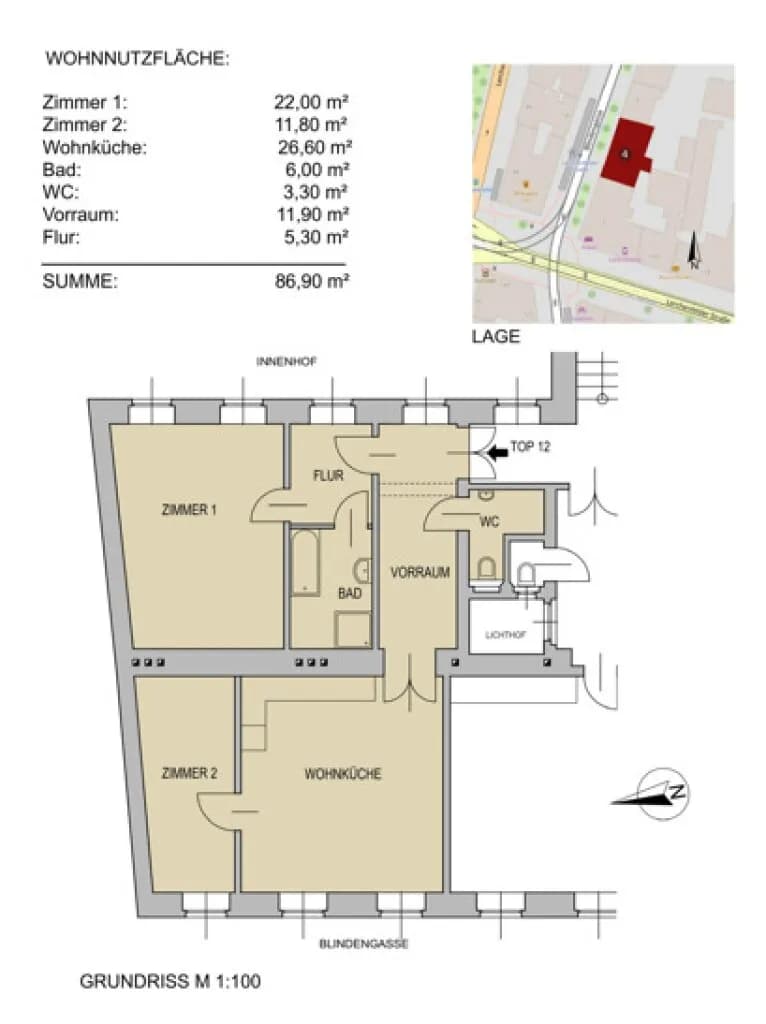 3-Zimmer-Wohnung kaufen in Wien – 87,6 m², € 495.000 – Bild 27 von 27