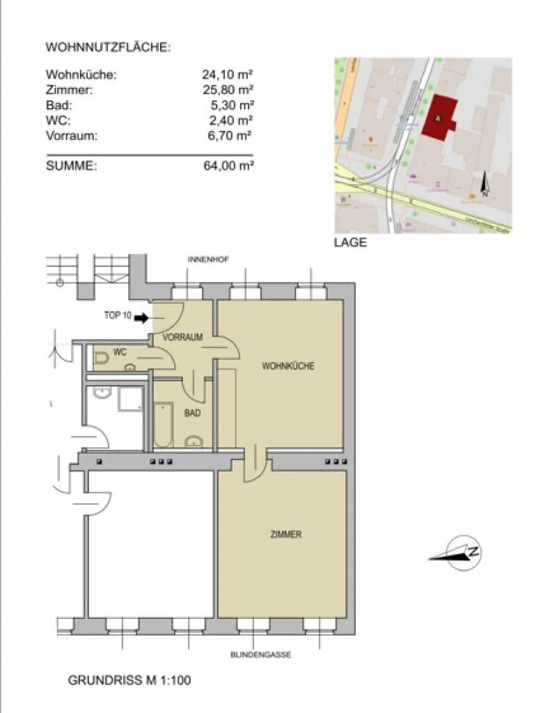 2-Zimmer-Wohnung kaufen in Wien – 65,2 m², € 379.000 – Bild 13 von 14