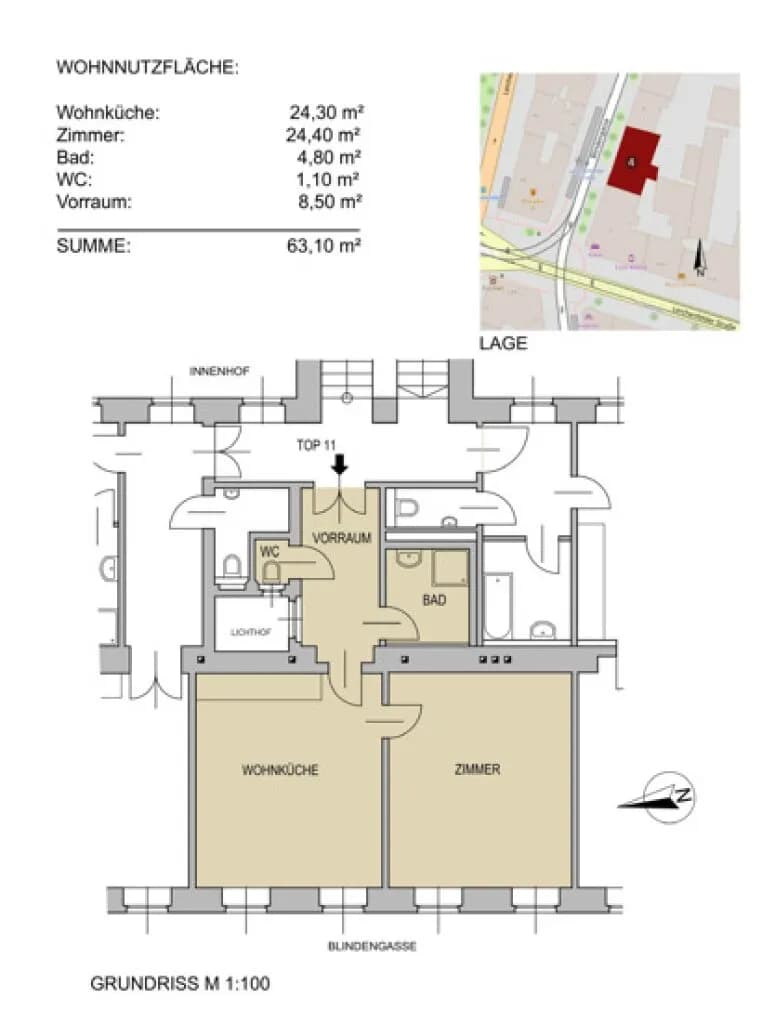 2-Zimmer-Wohnung kaufen in Wien – 64,3 m², € 375.000 – Bild 19 von 19