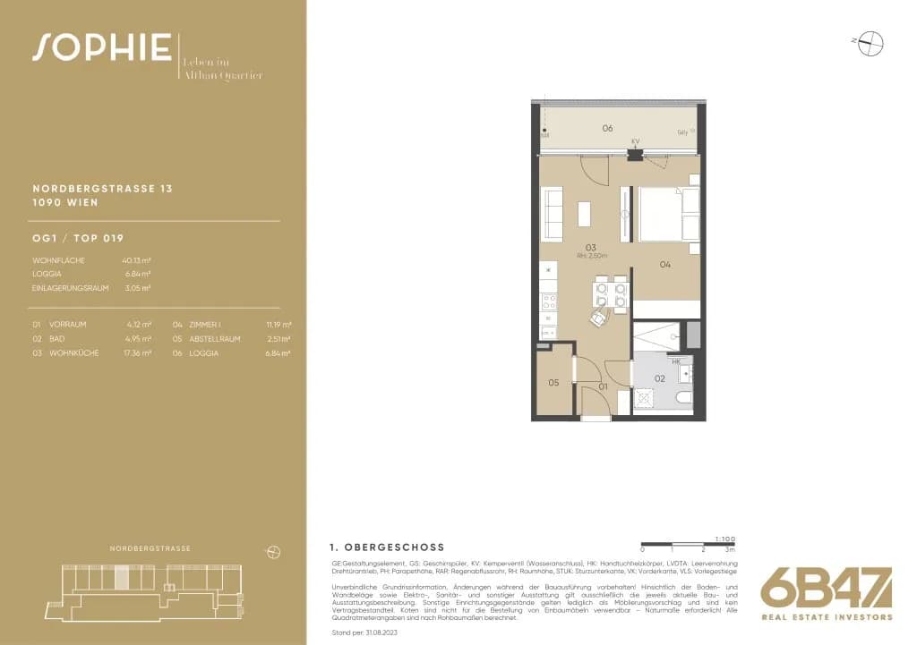 2-Zimmer-Wohnung kaufen in Wien – 40,13 m², € 372.900 – Bild 13 von 13