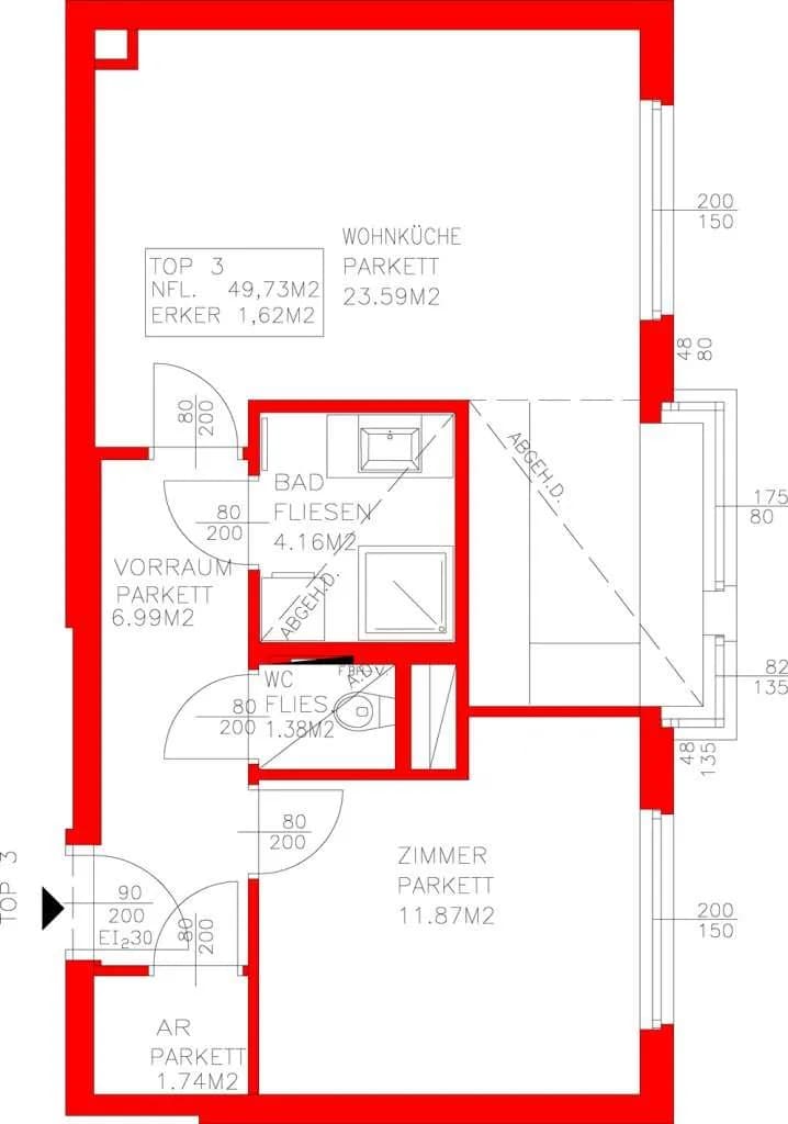 2-Zimmer-Wohnung kaufen in Wien – 49,73 m², € 249.000 – Bild 15 von 17