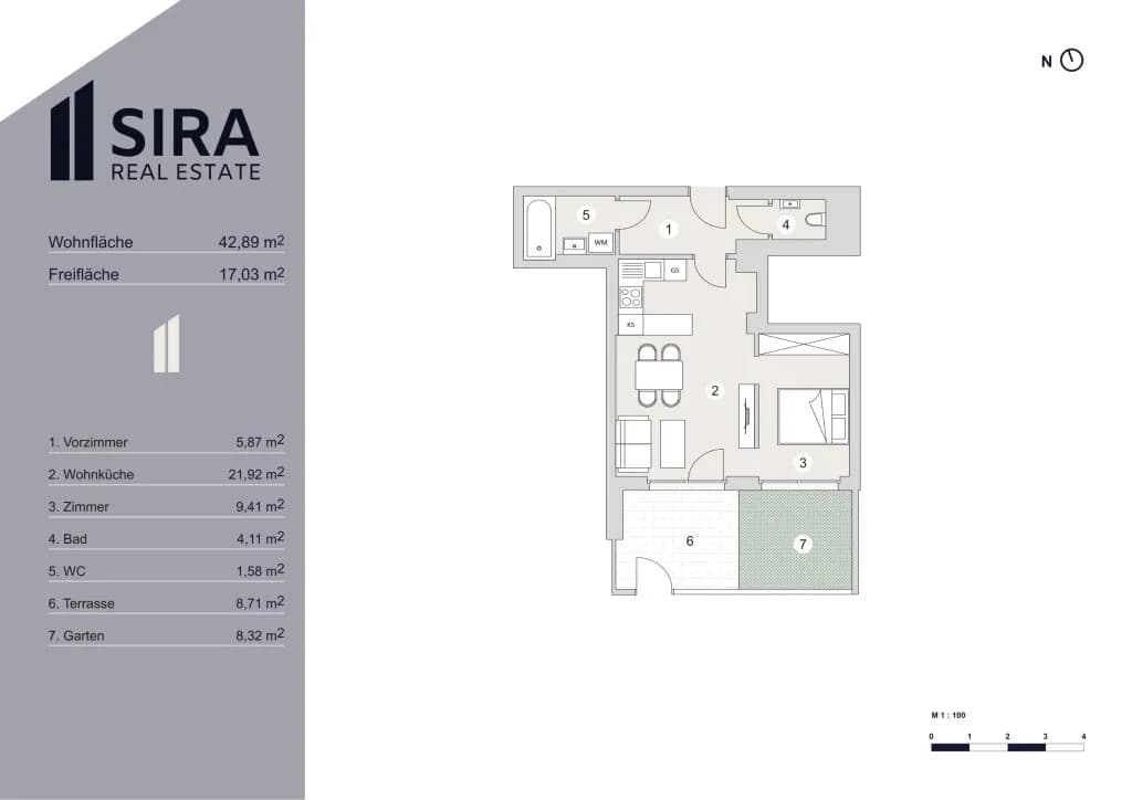 2-Zimmer-Wohnung kaufen in Wien – 42,89 m², € 349.000 – Bild 9 von 9