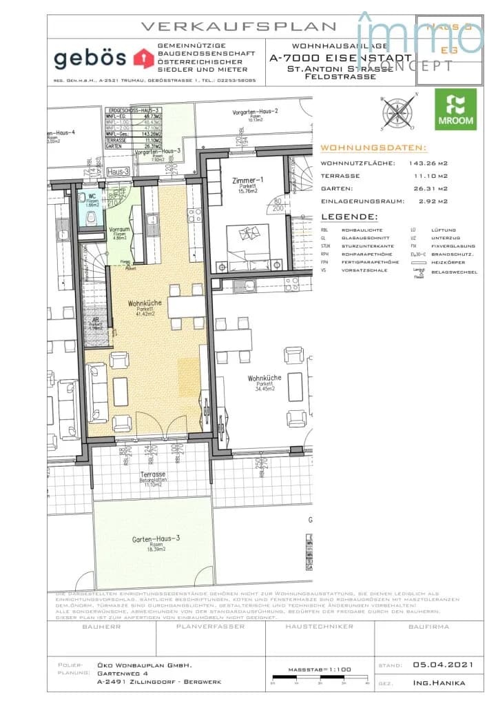 5-Zimmer-Wohnung mieten in Eisenstadt – 143,21 m², € 2.133 – Bild 13 von 15