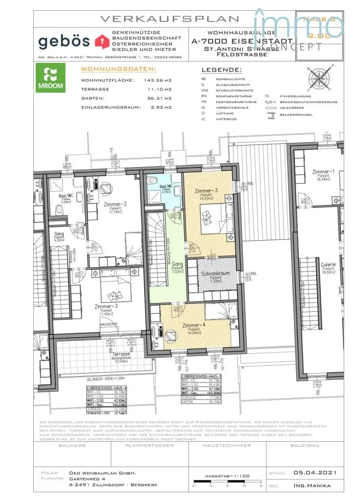 5-Zimmer-Wohnung mieten in Eisenstadt – 143,21 m², € 2.133 – Bild 15 von 15