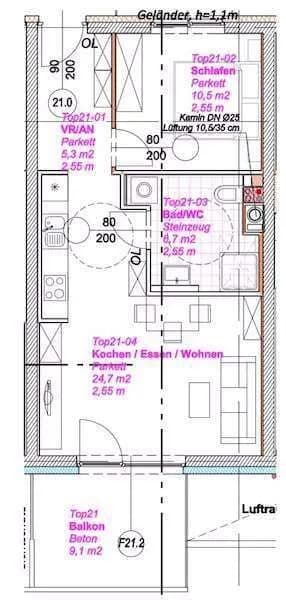 2-Zimmer-Wohnung mieten in Graz – 48 m², € 720 – Bild 10 von 10