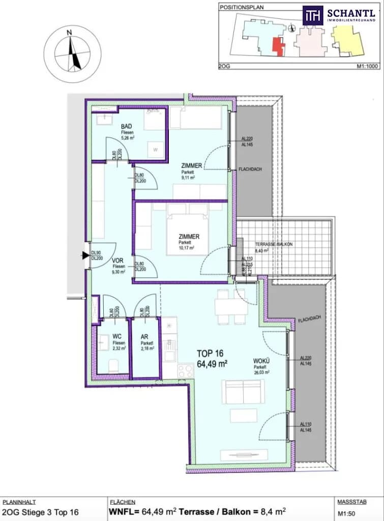 3-Zimmer-Wohnung kaufen in Gänserndorf – 64,49 m², € 355.000 – Bild 15 von 15