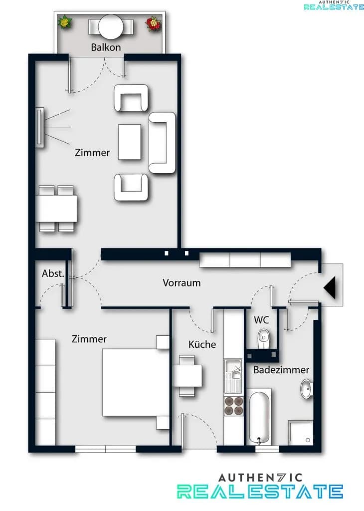 2-Zimmer-Wohnung kaufen in Mödling – 70,14 m², € 219.000 – Bild 16 von 17