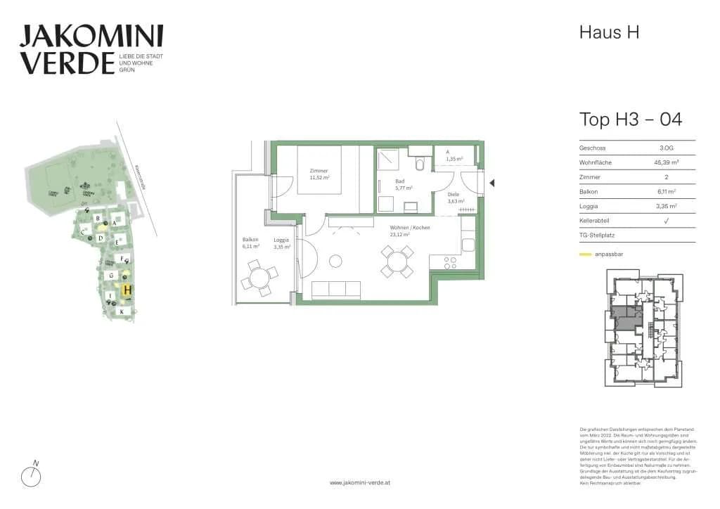 2-Zimmer-Wohnung kaufen in Graz – 45,39 m², € 237.000 – Bild 19 von 19