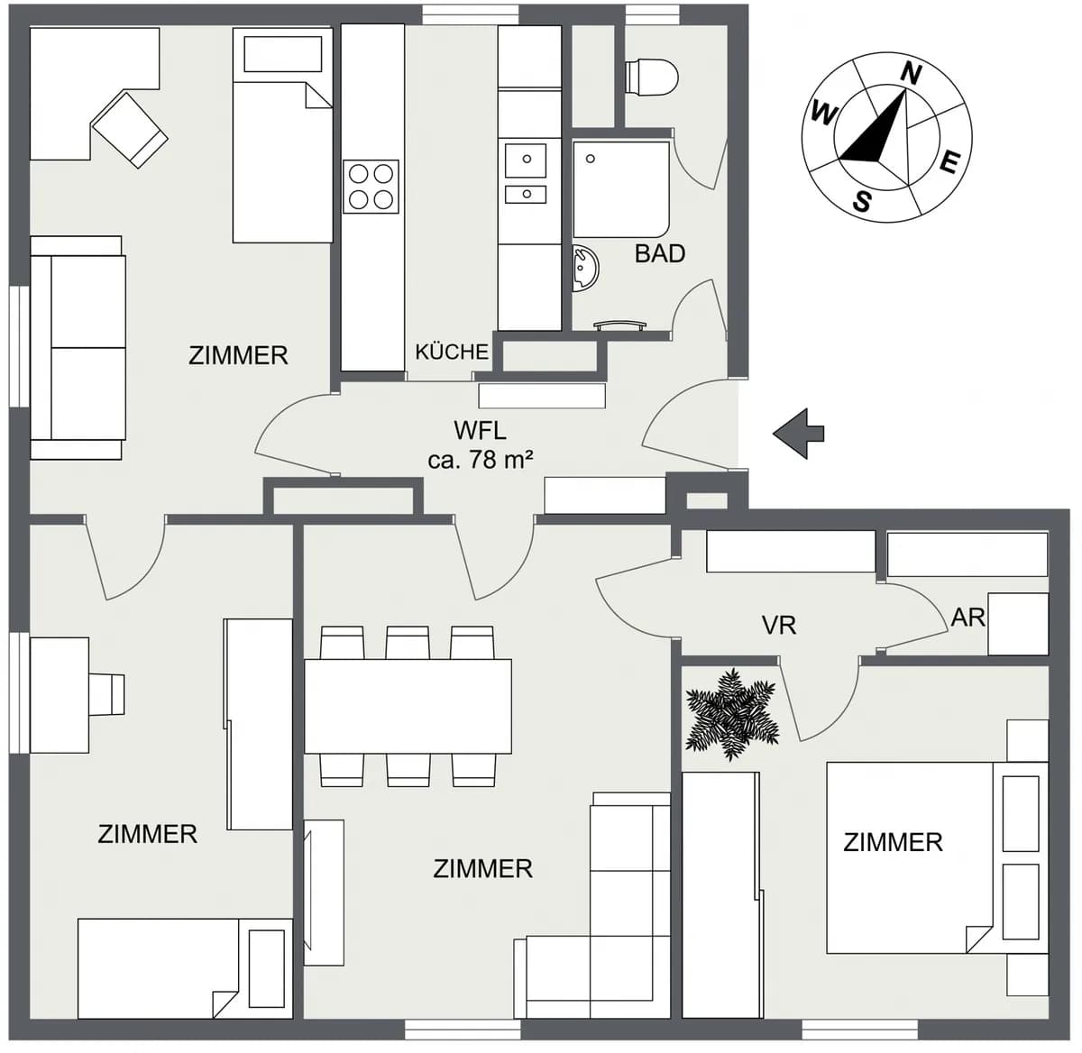 4-Zimmer-Wohnung kaufen in Wien – 77,81 m², € 299.000 – Bild 13 von 13