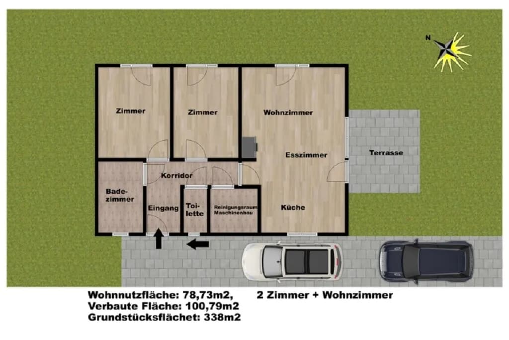 3-Zimmer-Haus kaufen in Güssing – 78,73 m², € 295.000 – Bild 18 von 23