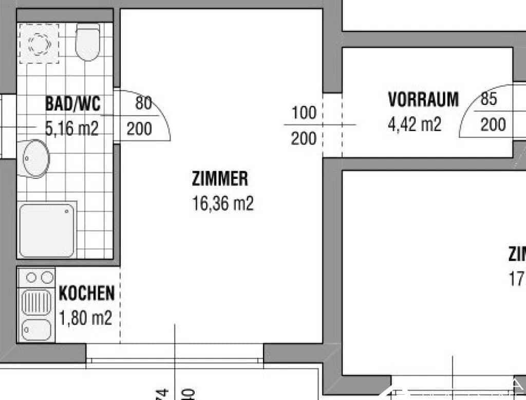 1-Zimmer-Wohnung kaufen in Graz – 27,74 m², € 115.000 – Bild 11 von 11