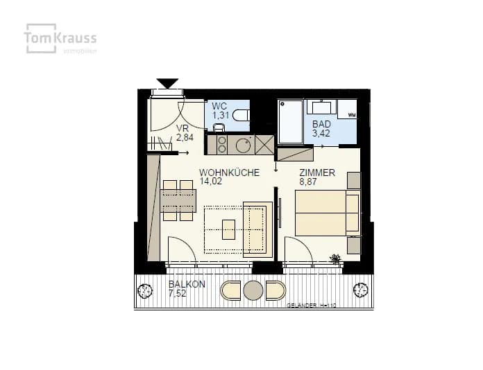 2-Zimmer-Wohnung kaufen in Wien – 30,45 m², € 270.300 – Bild 14 von 15