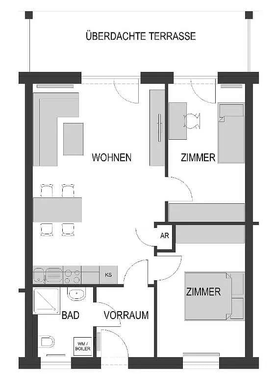 3-Zimmer-Wohnung mieten in Südoststeiermark – 62,2 m², € 699 – Bild 6 von 6