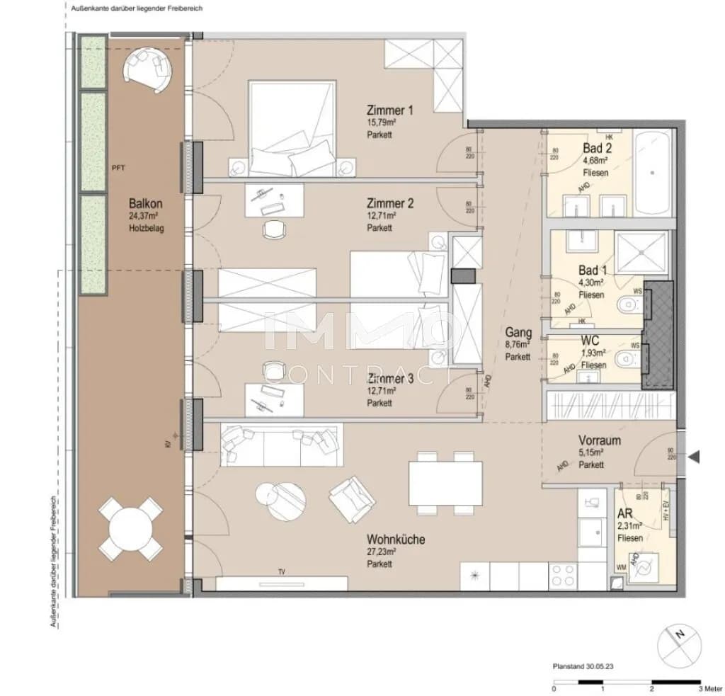 4-Zimmer-Wohnung kaufen in Wien – 95,61 m², € 1.234.100 – Bild 25 von 25
