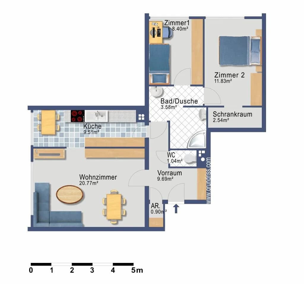 3-Zimmer-Wohnung kaufen in Tulln – 68,36 m², € 199.000 – Bild 27 von 27