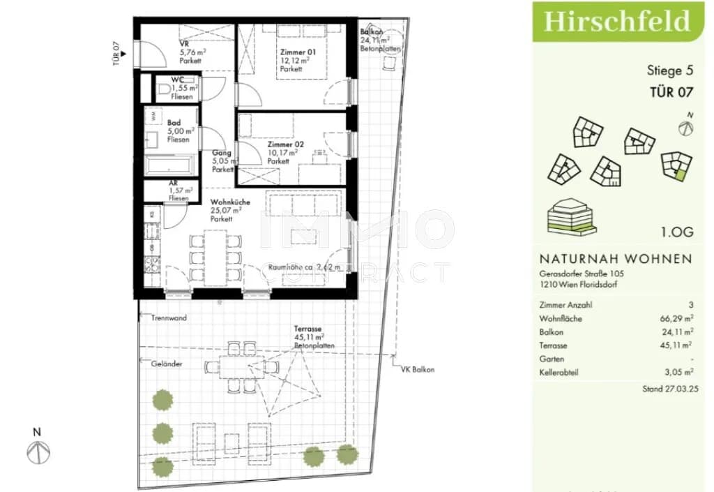 3-Zimmer-Wohnung kaufen in Wien – 66,29 m², € 436.000 – Bild 7 von 7