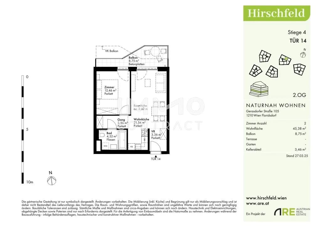 2-Zimmer-Wohnung kaufen in Wien – 45,38 m², € 261.000 – Bild 4 von 7