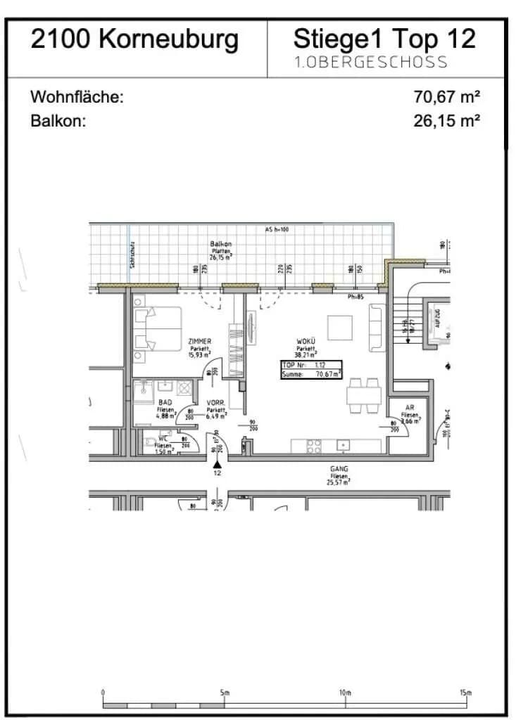 2-Zimmer-Wohnung kaufen in Korneuburg – 70,67 m², € 499.000 – Bild 5 von 5