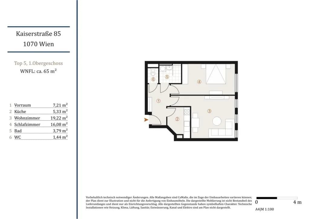 2-Zimmer-Wohnung kaufen in Wien – 63,35 m², € 350.000 – Bild 19 von 19
