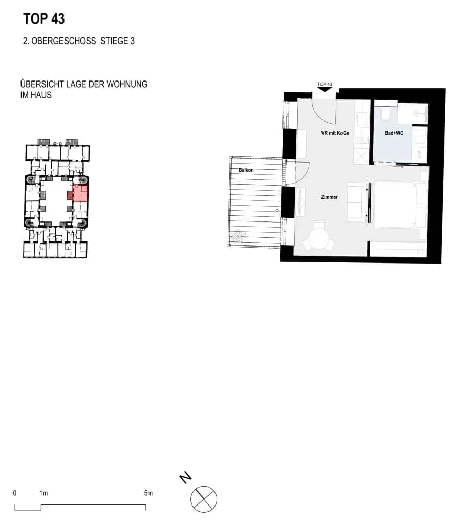 1-Zimmer-Wohnung kaufen in Wien – 29,1 m², € 240.000 – Bild 6 von 7