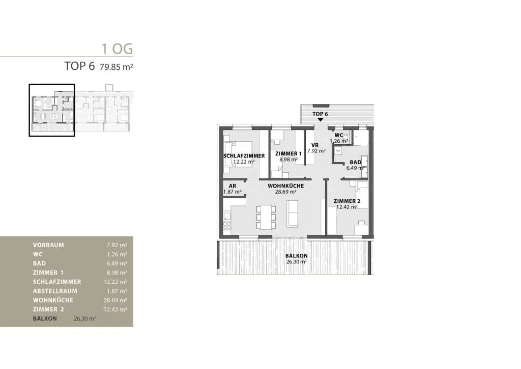 4-Zimmer-Wohnung kaufen in Voitsberg – 79,85 m², € 295.437 – Bild 10 von 11